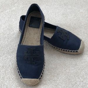 Tory Burch Navy Weston Espadrilles